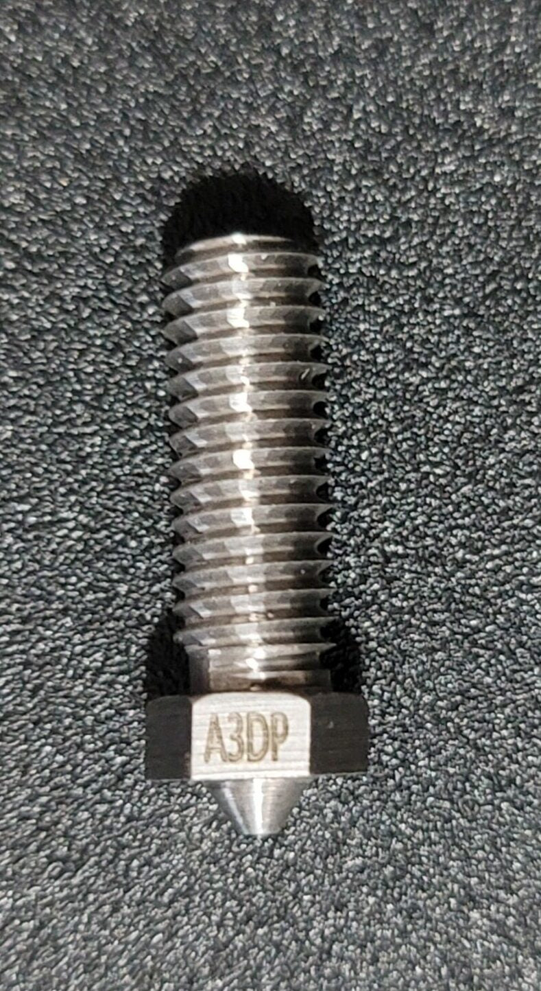 A3DP tungsten carbide volcano nozzle